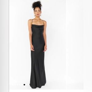 Black Tuscany Mazi Slip Dress